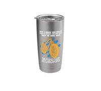 Ciclo Sport Sì ho Rode 100 Miles Divertente Sarcasmo Citazione Ciclista Bicchiere termico in acciaio inox doppia parete