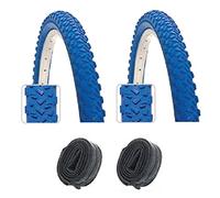 CicloSportMarket 2 x Copertone 26 X 1.95 Blu Bicicletta Mountain Bike + 2 x Camera d'Aria Omaggio …