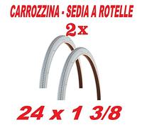 CicloSportMarket 2 x COPERTONI COPERTURE Pneumatici 24 x 1 3/8 Ideali Carrozzina/Sedia A ROTELLE