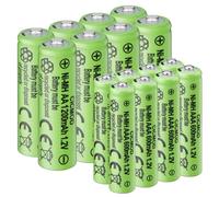 CICMOD Batterie Ricaricabili AA AAA 16Pcs Ni-MH Pile ricaricabili 1,2V