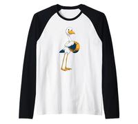 Cicogna Bowling Palla da Bowling Sport Maglia con Maniche Raglan