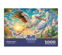 Cicogna Puzzle 1000 Pezzi, Jigsaw Puzzle Ad Alta Difficoltà Regali Per Adulti E Adolescenti, Home Giochi 38x26cm/1000pcs