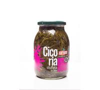Cicoria Stufata in Olio Vaso Vetro 950 gr - Carbone Conserve