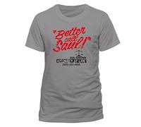 CID - T-Shirt Better Call Saul Logo,XXL,Uomo, Grigio