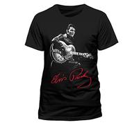 CID Elvis Presley Signature T-Shirt, Nero, Large (Taglia Produttore:L) Uomo