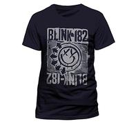 CID Blink 182-Eu Deck T-Shirt, Blu (Blue), Large Uomo