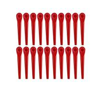 Cidegoo Lame per decespugliatore in plastica, 50 pezzi, rosse, compatibili con Li-18/23RV Cordless Grass Knife Blade Cutter Lawn Trimmer Strimmer Mower Tool