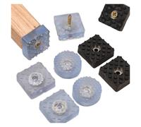 Cidegoo Piedi per mobili Cuscinetti in gomma Protezioni per pavimenti Tavolo Sedia Mobili Copertura per gambe Paraurti Cassa Cabinet Funiture Fondo Guarnizione antiscivolo Con Vite Per Piedi Mobili