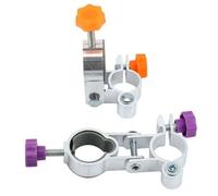 Cidegoo Supporto per ombrellone resistente agli urti, colore casuale, 4 pezzi, foro da 25 mm, in lega di alluminio, montaggio a clip, durevole, due stili