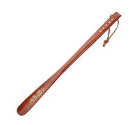 CIEEIN CIEHT Calzascarpe in legno con manico lungo Sollevatore di scarpe Giallo 70cm di lunghezza
