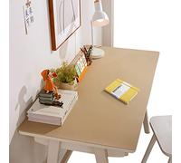 CIEEIN CIEHT PU Sottomano per Scrivania Tappetino da tavolo Tovaglia Impermeabile e facile da pulire albicocca Spessore 2mm 60 * 110cm
