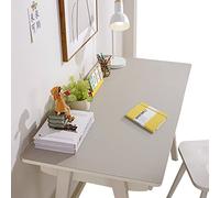 CIEEIN CIEHT Sottomano per Scrivania Tappetino da tavolo Tovaglia in PU Impermeabile e facile da pulire grigio chiaro Spessore 2mm 75 * 140cm