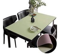 CIEEIN CIEHT Tovaglia in PU Sottomano per Scrivania Disponibile bifacciale Impermeabile e facile da pulire Verde Matcha + Viola Spessore 2mm 60 * 60cm