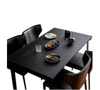 CIEEIN CIEHT Tovaglia in PU Sottomano per Scrivania Disponibile bifacciale Impermeabile e facile da pulire Nero + rosso Spessore 2mm 60 * 120cm