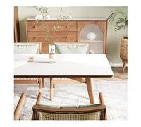 CIEEIN CIEHT Tovaglia in PU Sottomano per Scrivania Tappetino da tavolo Impermeabile e antivegetativo Resistente ai graffi Facile da pulire Bianco 70 * 70cm