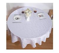 CIEEIN CIEHT tovaglia rotonda casa hotel banchetto tavolo gonna Bianco diametro 160 cm