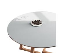 CIEEIN CIEHT Tovaglia rotonda in PU Stuoia da tavolo spessa Impermeabile Facile da pulire Grigio Diametro 40 cm