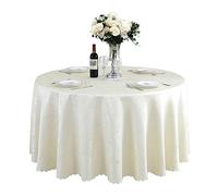 CIEEIN CIEHT Tovaglia rotonda jacquard Disponibile per casa, hotel, conferenze, eventi Beige Diametro 280cm