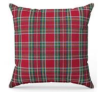 Cieffepi Home Collections SCOZIA QUADRO MEDIO Federa Copricuscino Natalizia (Rosso, 60 x 60 cm)