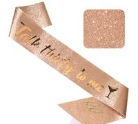 CIEHER Fascia per 30° compleanno, decorazione per il 30° compleanno, Dirty Thirty, fascia per il 30° compleanno da donna, colore oro rosa