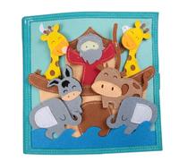 Cieirye Libro Montessori, Libro biblico per Bambini 6-12 Mesi, Giocattolo interattivo per apprendimento precoce in Feltro Spesso Resistente agli Strappi per Ragazzi e Ragazze