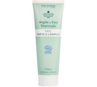 Ciel d'Azur Labs - Pasta di argilla verde con acqua termale - Pronta all'uso, ideale per cataplasma - Ricca di sali minerali e oligoelementi - Certificato naturale Cosmos Natural - Tubo 250 ml
