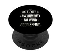 Cieli sereni Buona visione Astrofotografia PopSockets PopGrip Adesivo