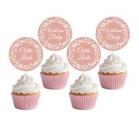 Cielito Lindo Decorazioni per feste 36 pezzi, rosa, Cielito, Lindo, Papel Picado, topper per cupcake a tema messicano, decorazioni per torte per ragazze, baby shower, cinco de Mayo Fiesta messicano
