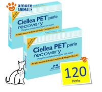 CIELLEA Pet Perle 30 - Pet Recovery 60 / 120 perle per CANI e GATTI sovrappeso