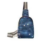 Cielo alla moda e stelle borse a tracolla moderne borse a tracolla leggere marsupio per il viaggio, cielo e stelle moderne, 1 size
