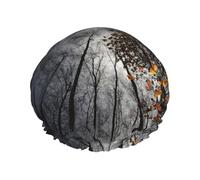 Cielo attraverso l'albero multi-scena e multiuso doccia spa doppio strato impermeabile cuffia doccia e cuffia da cucina, adatta per adulti, bambini, uomini e donne.