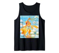 Cielo-Blu Auguri Felice Nowruz Pesce Rosso Canotta