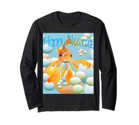 Cielo-Blu Auguri Felice Nowruz Pesce Rosso Maglia a Manica