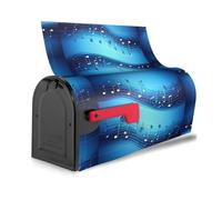 Cielo blu note musicali Stampa Riutilizzabile Casella Postale Copertura Impermeabile Mailbox Decor Magnetico Protezione Solare Unico