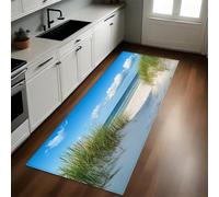 Cielo Blu Tappeto Cucina dune e spiagge 50x80 cm Antiscivolo Lavabile Assorbente Multiuso Camera Ingresso Lavanderia Soggiorno