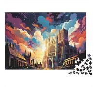 Cielo Catedral Fantasía_1 Puzzle Da 1000 Pezzi in Cartone Robusto Per Collezionisti, Puzzle Ultra Difficile, Gioco Di Festa, Miglior Regalo Per Collezionisti Appassionati Di Puzzle 38x26cm/1000pcs