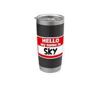 Cielo Ciao Ciao Il mio nome è Tshirt Nome su personalizzato Bicchiere termico in acciaio inox doppia parete