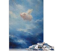 Cielo dell'oceano del maiale volante Puzzle in Legno 300 Pezzi