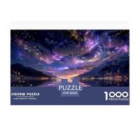 Cielo magico Puzzles 1000 Pezzi Gioco Di Sfida GioGattotolo Adulti E Bambini Riflesso Gioco Di Puzzle Divertimento Famiglia Gioco EduGattoivo Regalo Decorazione Casa 38x26cm/1000pcs