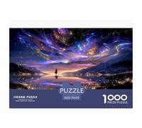 Cielo magico Puzzles 1000 Pezzi Gioco Di Sfida GioGattotolo Adulti E Bambini Riflesso Gioco Di Puzzle Sfida EduGattoiva Gioco Di Libero Tempo Regalo Decorazione Casa 70x50cm/1000pcs