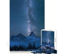 Cielo notturno ad Assiniboine, puzzle da 1000 pezzi per adulti, gioco di logica, legame familiare, bordo premium, calda sorpresa (38x26cm)