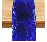 Cielo notturno blu. Sciarpa decorativa stampata, decorazione per Halloween, striscione per la casa delle vacanze di Natale