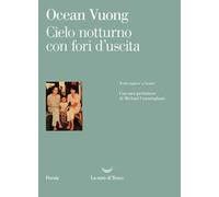 Cielo notturno con fori d'uscita. Testo inglese a fronte