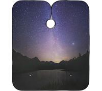 Cielo Notturno Della Via Lattea Mantella Taglio Capelli Lavabile Grembiule Da Parrucchiere Impermeabile Mantella Parrucchiere Per Parrucchieri Uomini Barbieri 140X168Cm