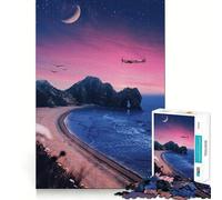 Cielo notturno sopra un arco costiero - Puzzle da 1000 pezzi per adulti - Regalo - Gioco di logica - Tempo libero - Divertimento - Qualità - Bordo - Bellissimo regalo (38x26cm)