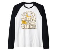 Cielo Notturno Voglio Solo Un po 'di Formaggio e Tranquillo Maglia con Maniche Raglan