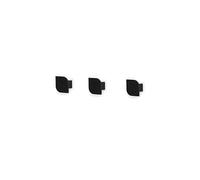 Cielo Set of Three Wall Hook · Black