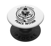 Cielo Sopra La Terra Sotto La Pace All'interno Di Yoga Astronauta Zen Om PopSockets PopGrip Adesivo