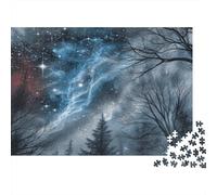 Cielo stellare Rompicapo 1000 Pezzi In Foresta stelle cartone Extra Spesso, Un Classico Puzzle A Pezzi Per Pace Interiore, Ideale Per Sfida Personale, Regalo Di Compleanno Originale 52x