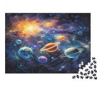 Cielo stellato cosmico Jigsaw Puzzle Impossible 1000Pcs Nebulose Decorazione Per La Casa. Rilassamento E Intelligence Per Adulti E Ragazzi Da 14 Anni 1000pcs (75x50cm)